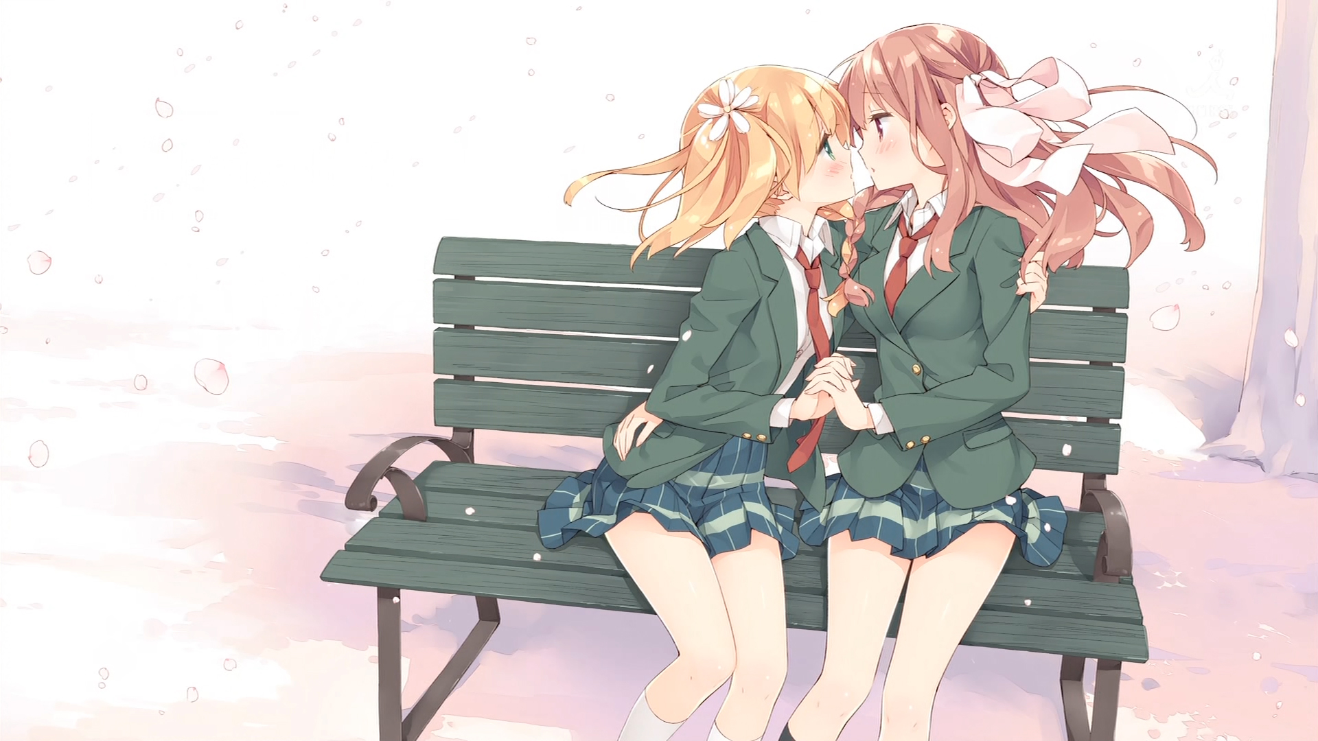 Love In Spring Sakura Trick Wholesomeyuri