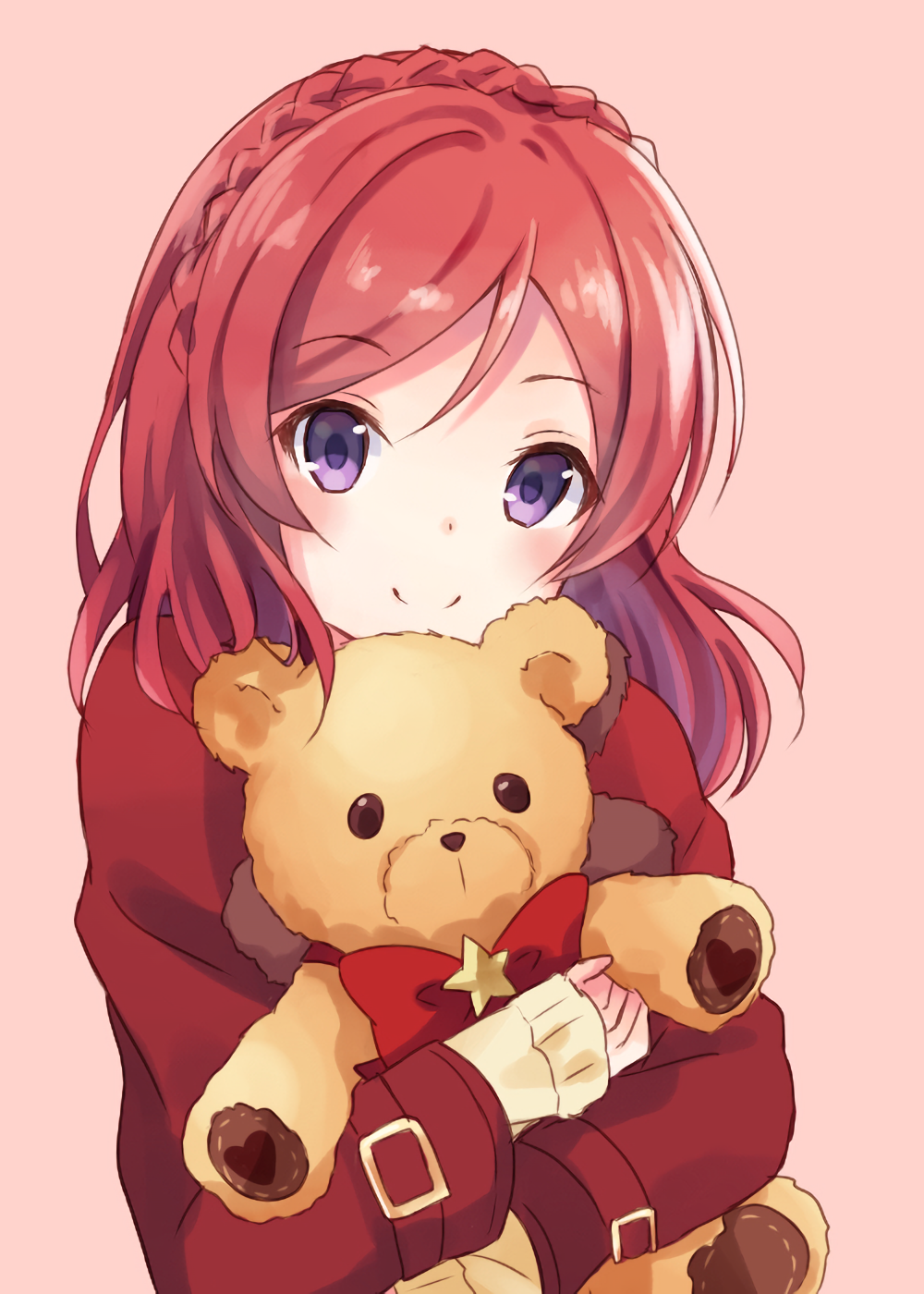 holding plushie