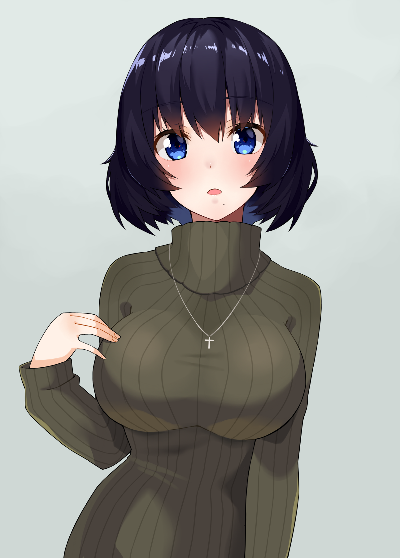 Sweater And Necklace [original] R Awwnime