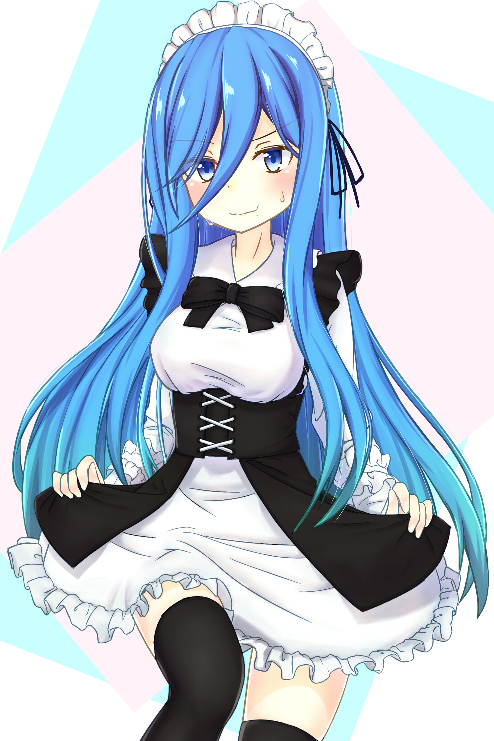 A maid outfit is a little too much for Takao. 