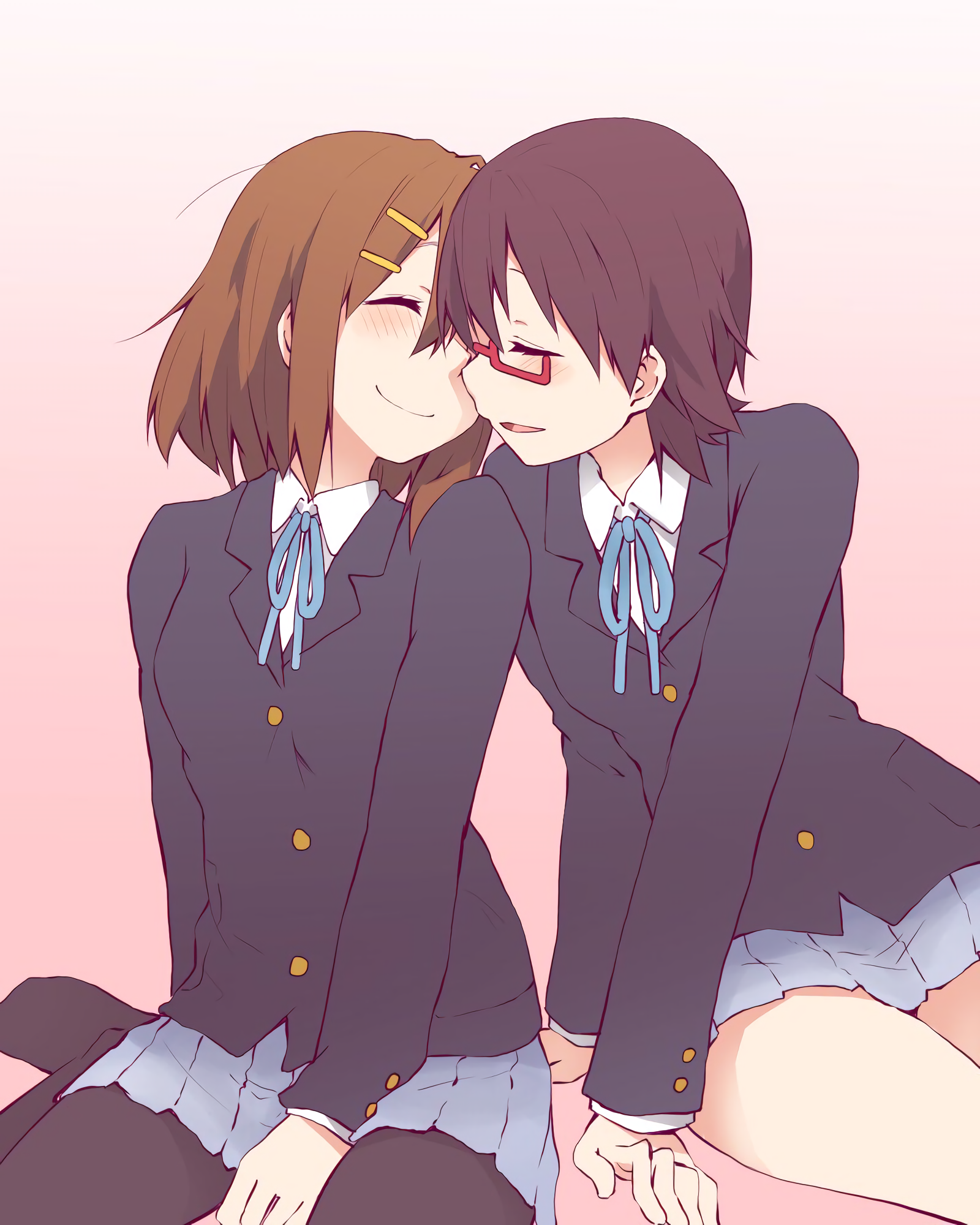 Yui and Nodoka. [K-On!] : r/awwnime