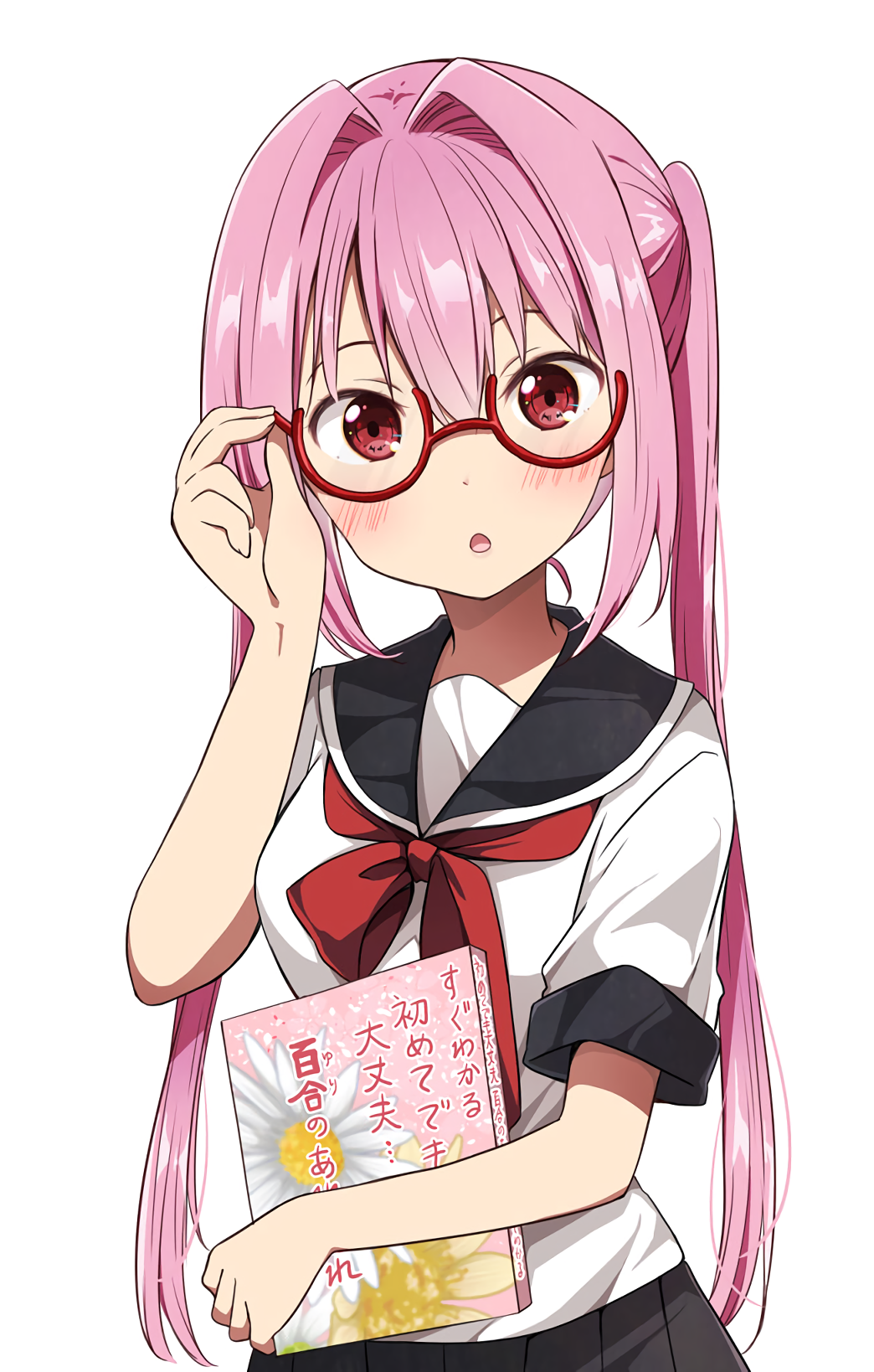 Adjusting Glasses [original] R Awwnime