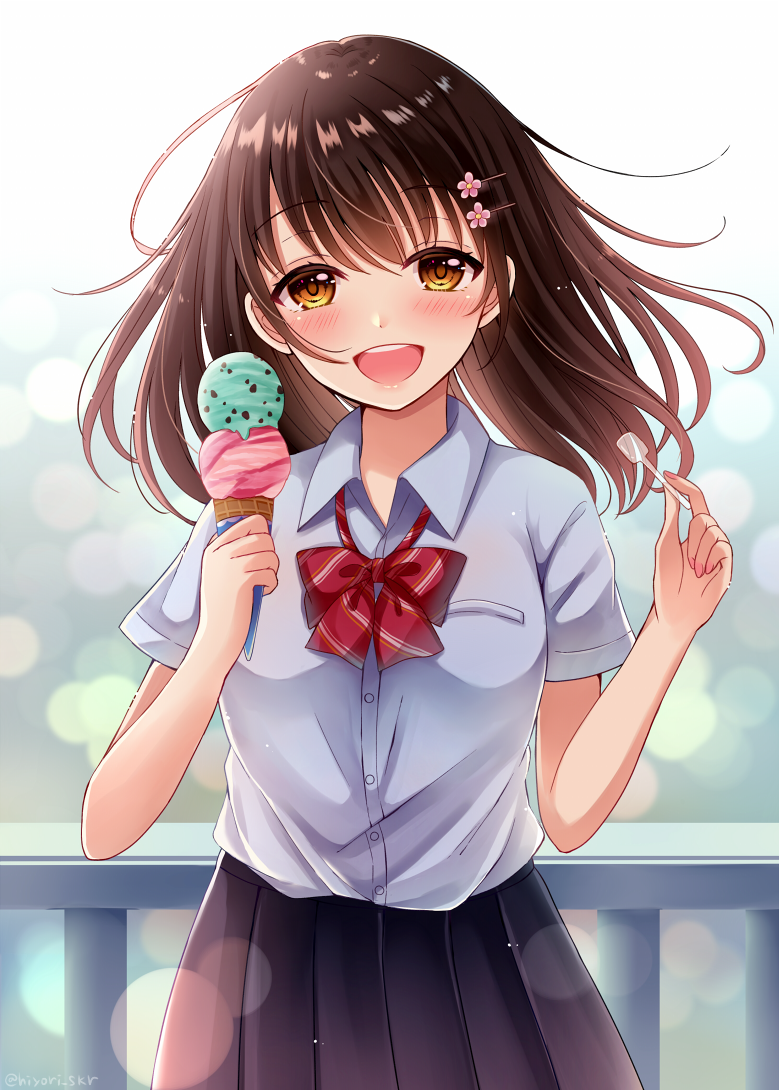 Summer, for ice cream. [Original] : r/awwnime