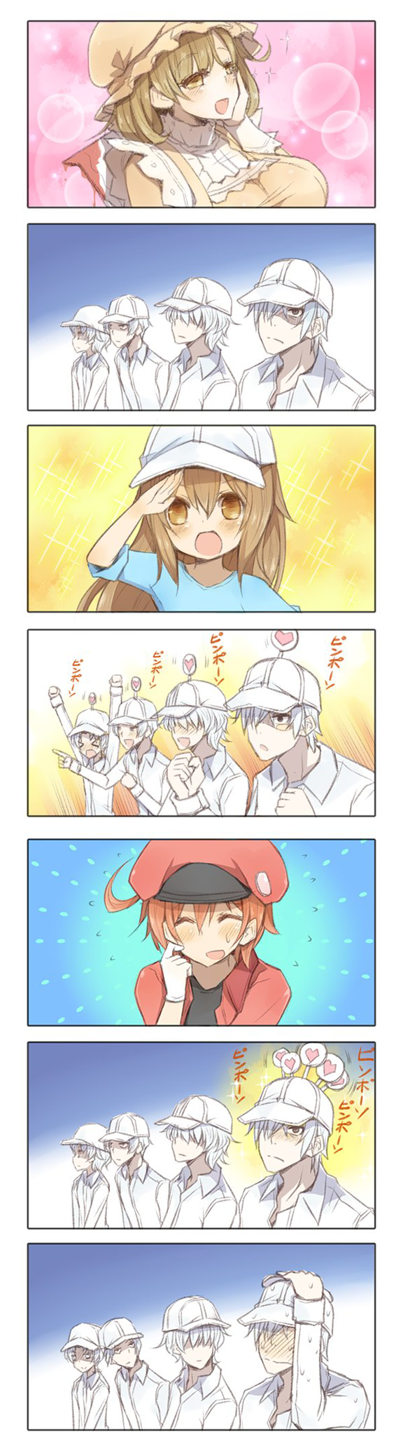 Some wholesome Red Blood Cell x White Blood Cell : r/wholesomeanimemes