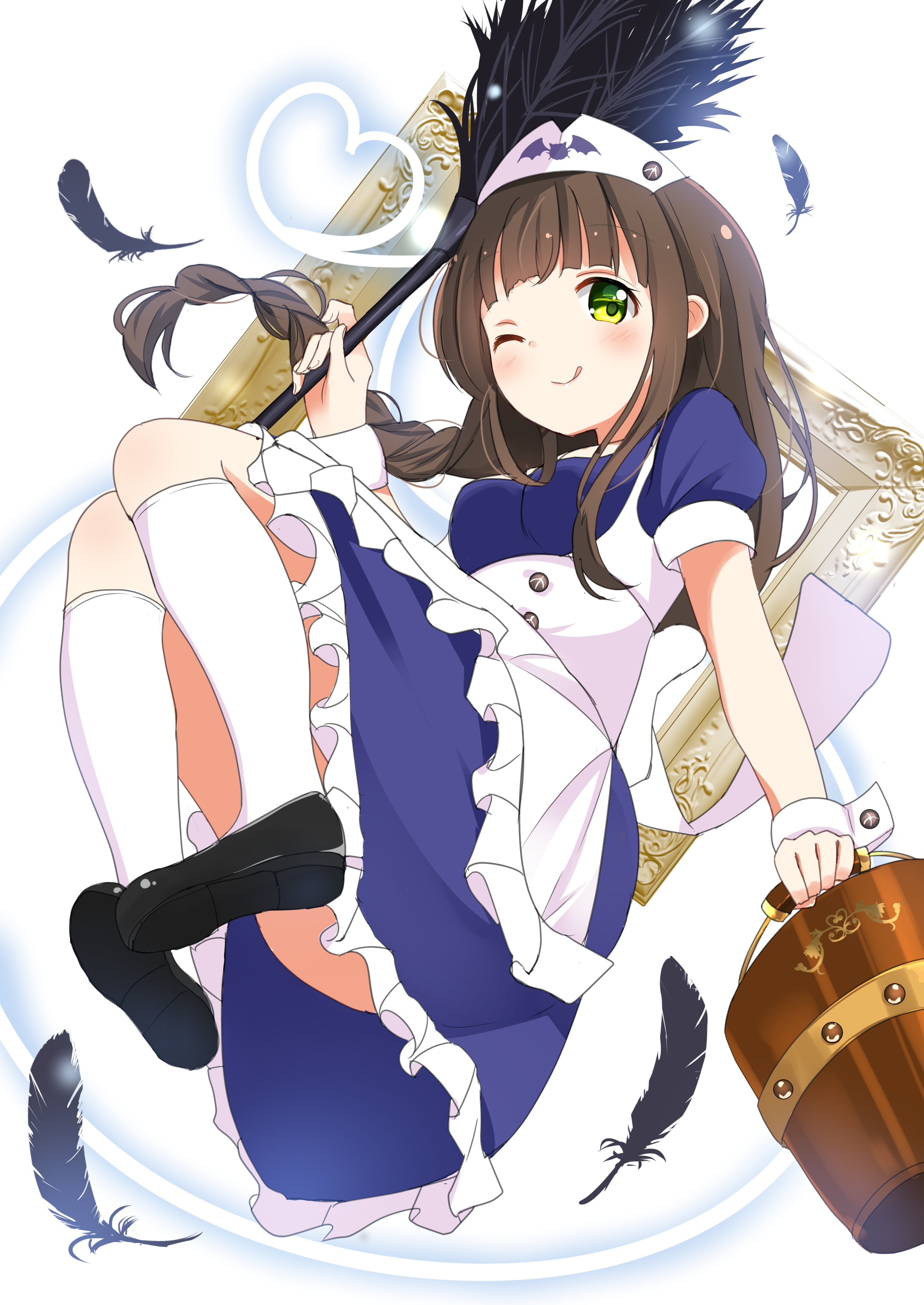 The maid holding of Chiya in Gochuumon wa Usagi Desu ka