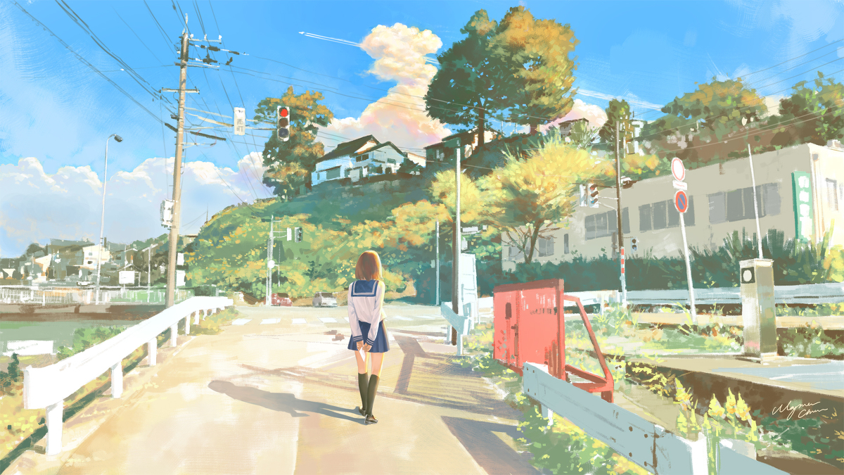 Pin by Madison on Art Reference | Anime scenery, Anime summer, Anime city