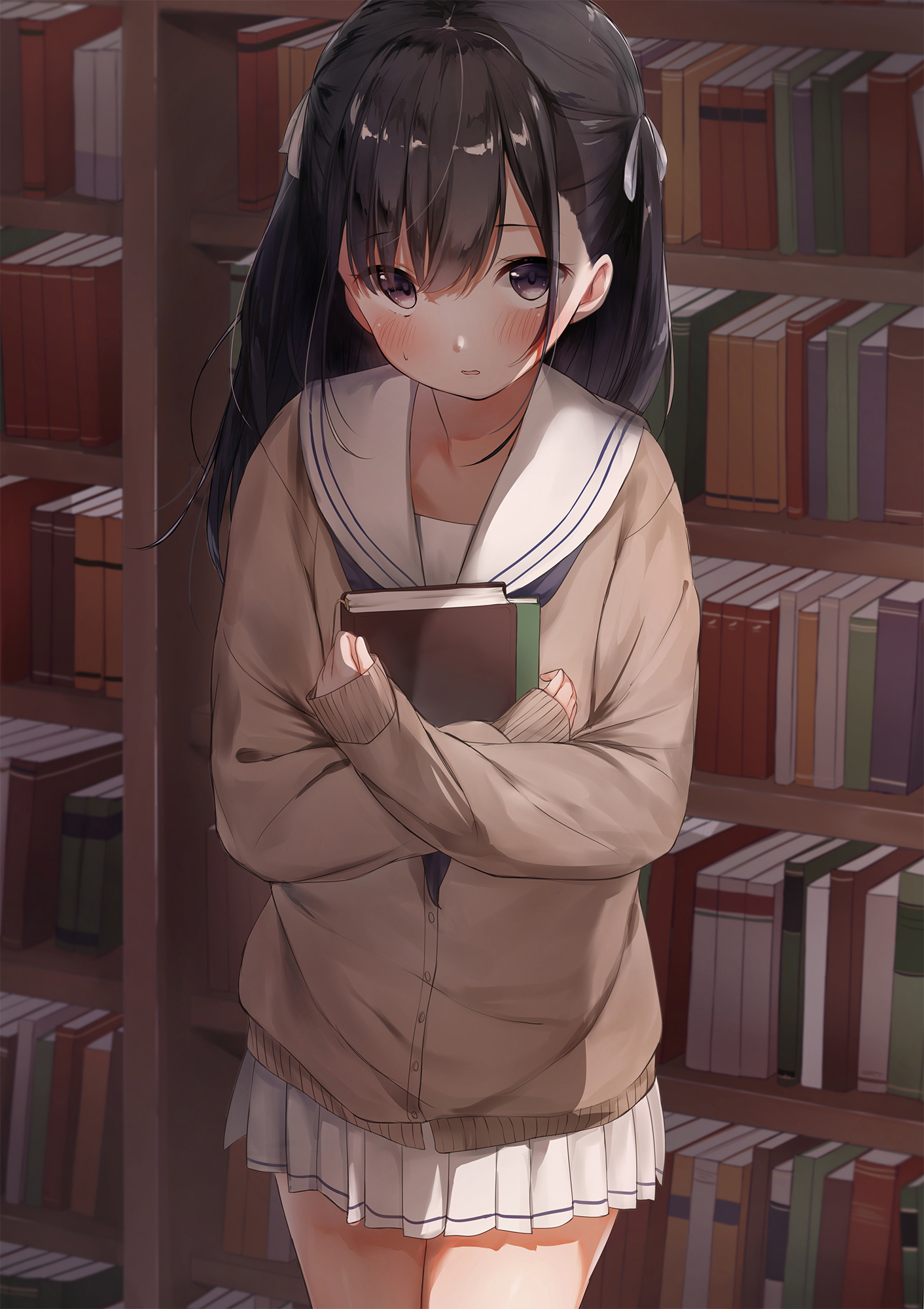 She wanted to meet you at the library. [Original] : r/awwnime