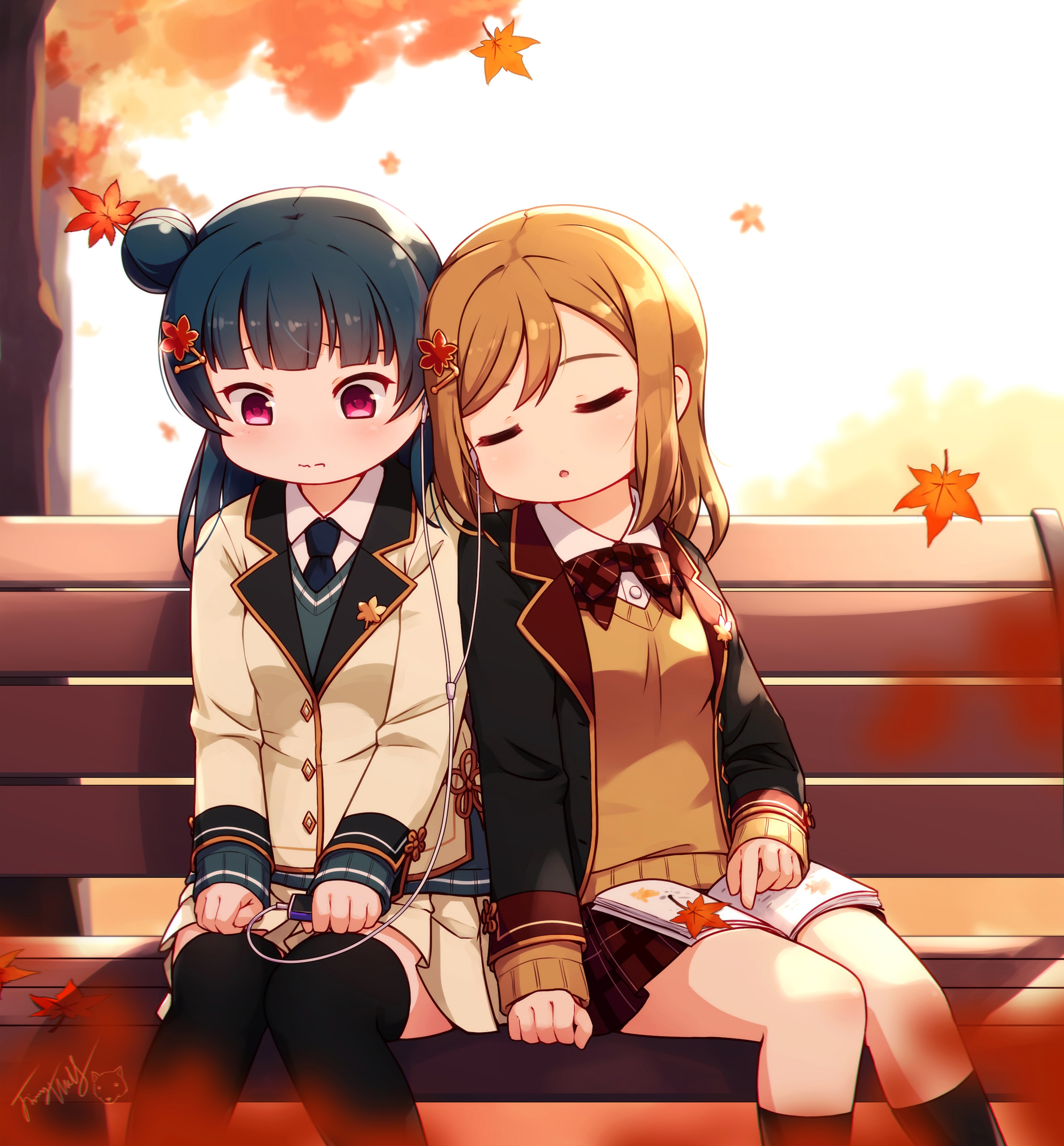 Yohane and little demon Zuramaru. [Love Live! Sunshine!!] : r/awwnime