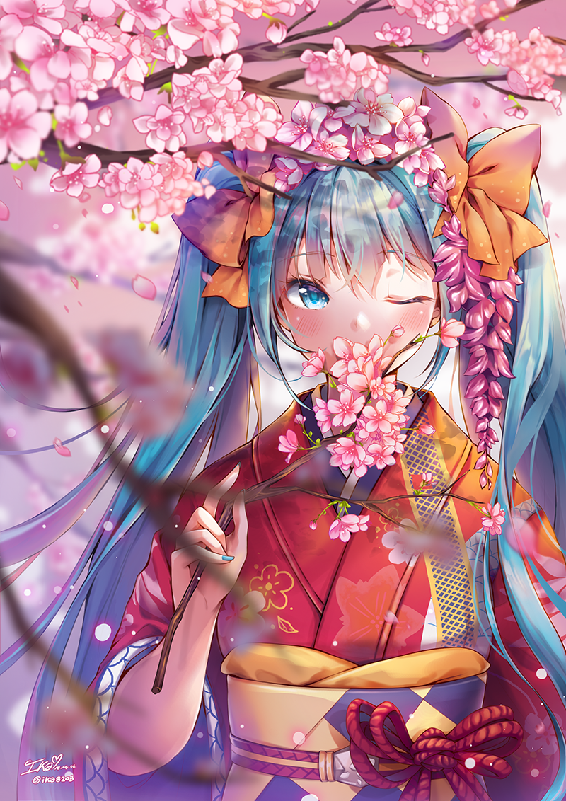 Spring scene. [Vocaloid]