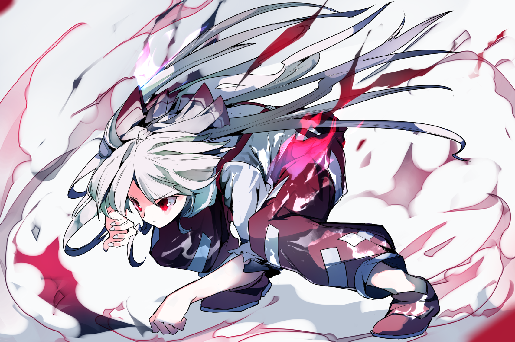 Fujiwara no Mokou [Touhou Project] : r/silverhair