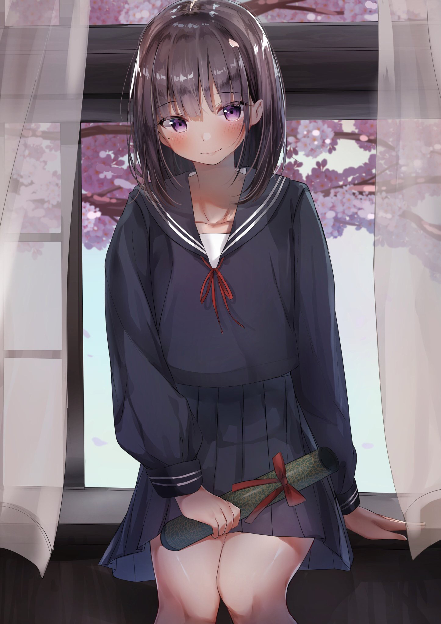 Meeting in the classroom after graduation [Original] : r/awwnime