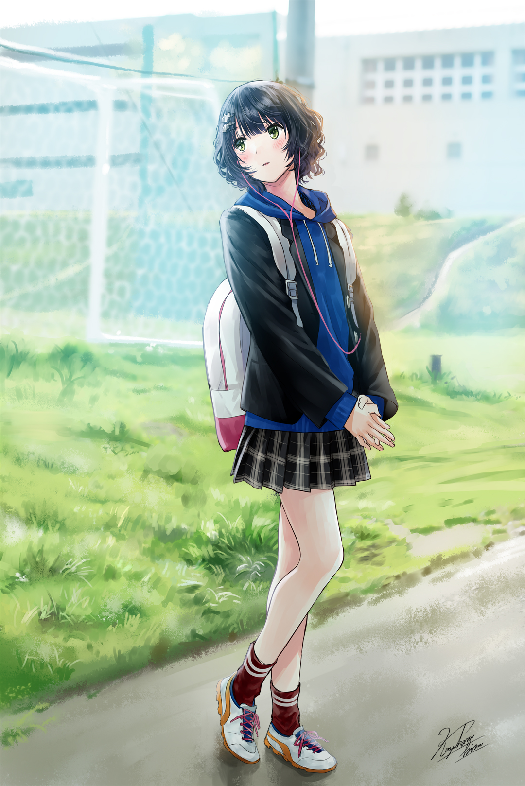 Short Wavy Hair Original Aromatic Anime