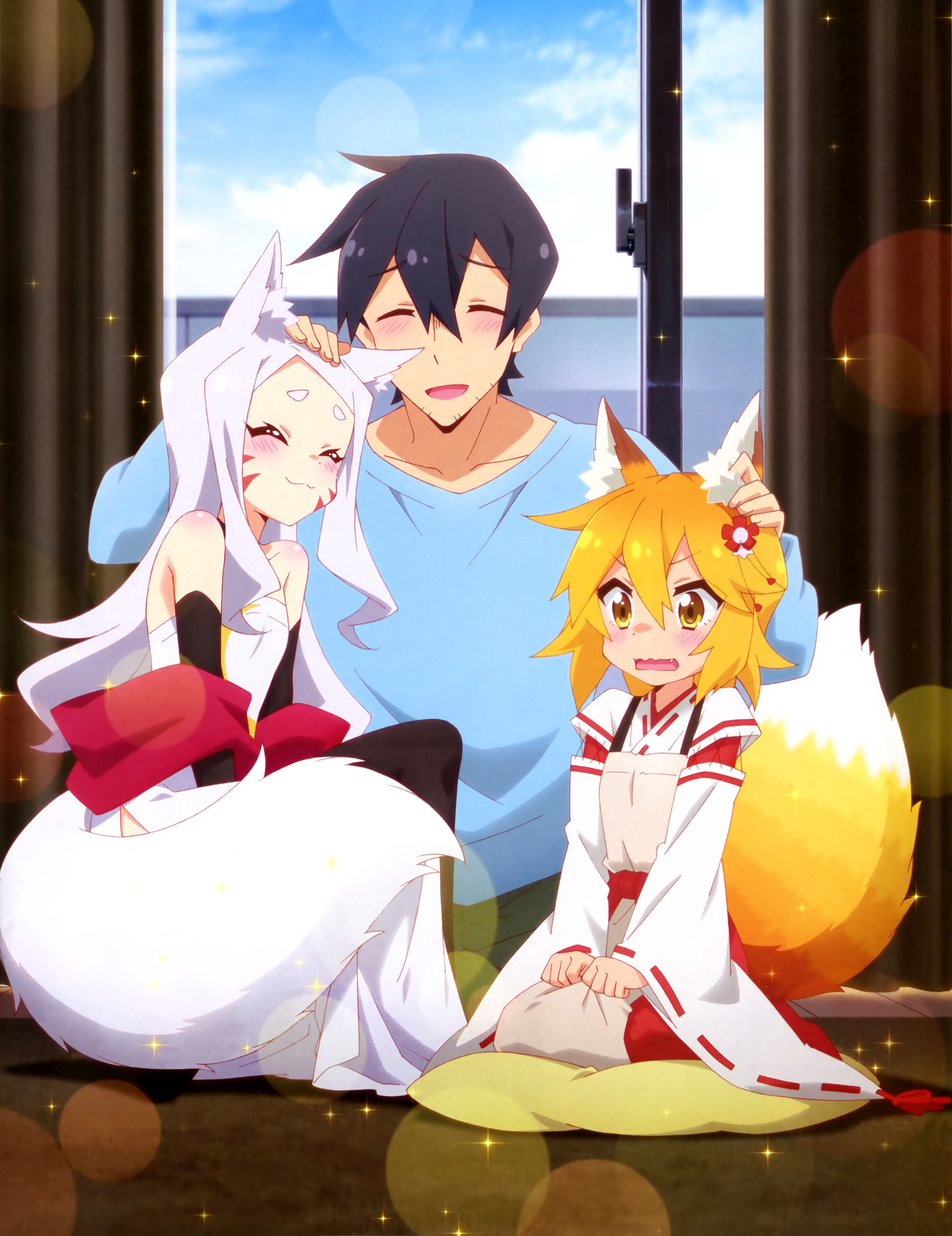 Shiro and Senko pats [Sewayaki Kitsune no Senko-san] : r/headpats