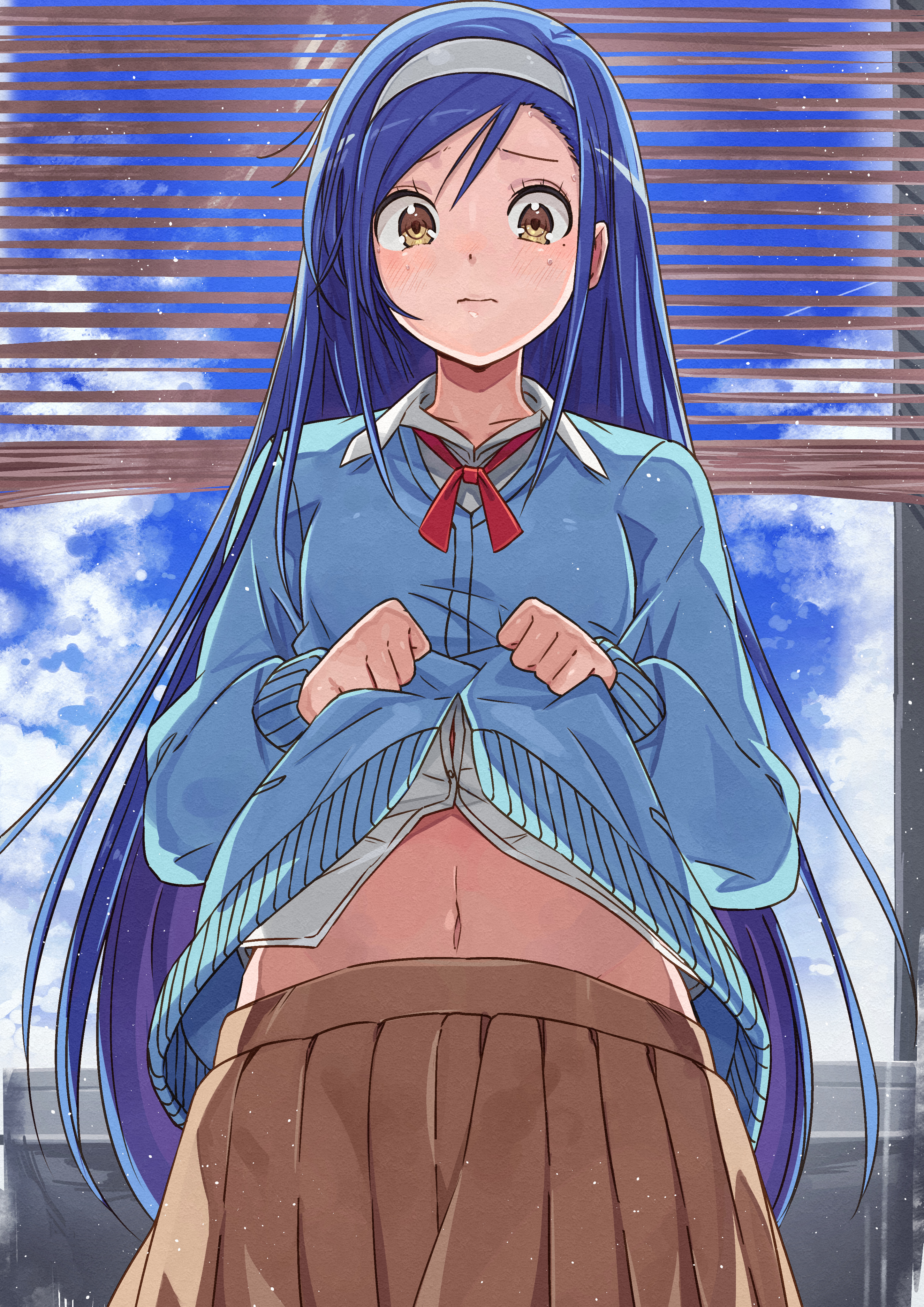 Best Girl Lets you Touch Her Stomach [Bokutachi wa Benkyou ga Dekinai]