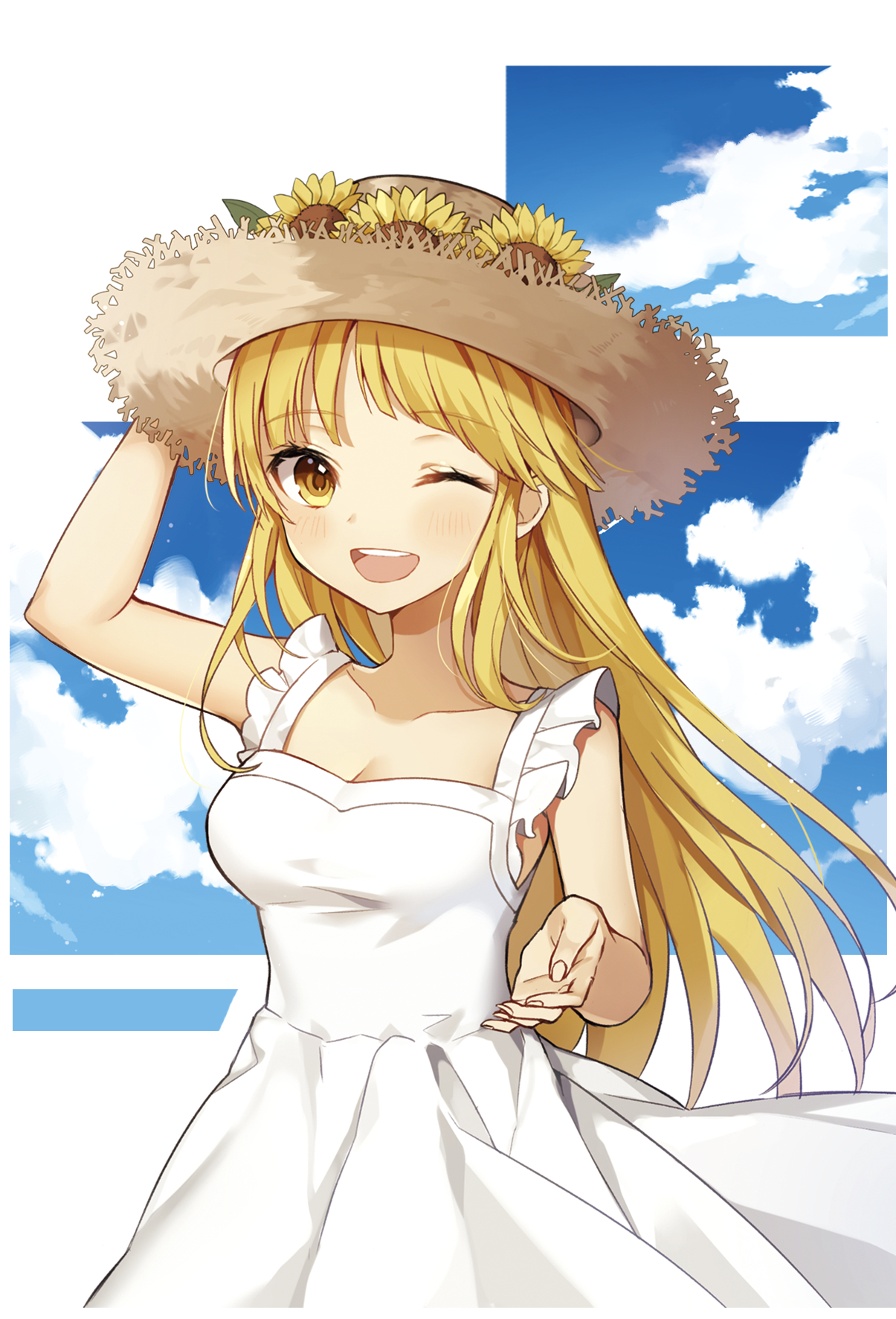 Kokoro In A White Sundress Bang Dream Aromatic Anime