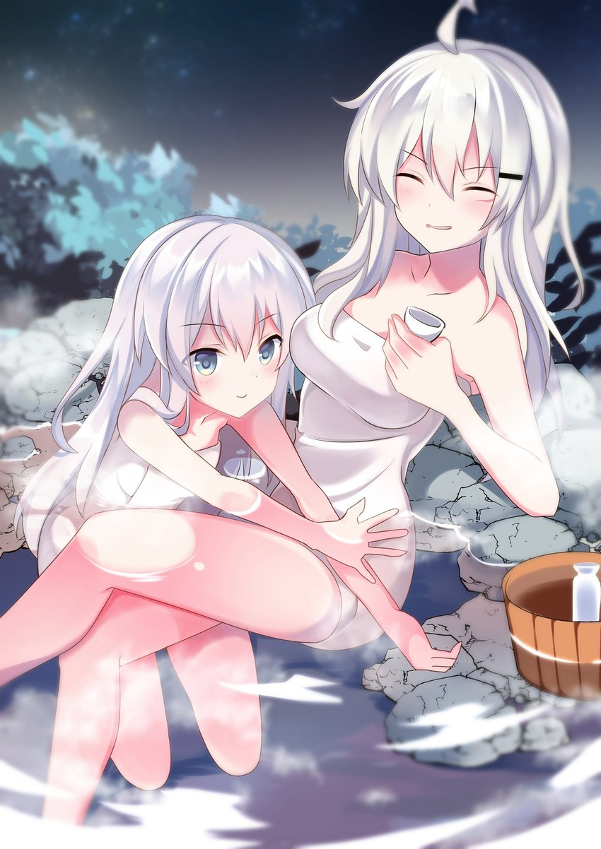 After a day in the Russian winter, it's nice to relax in some hot ...