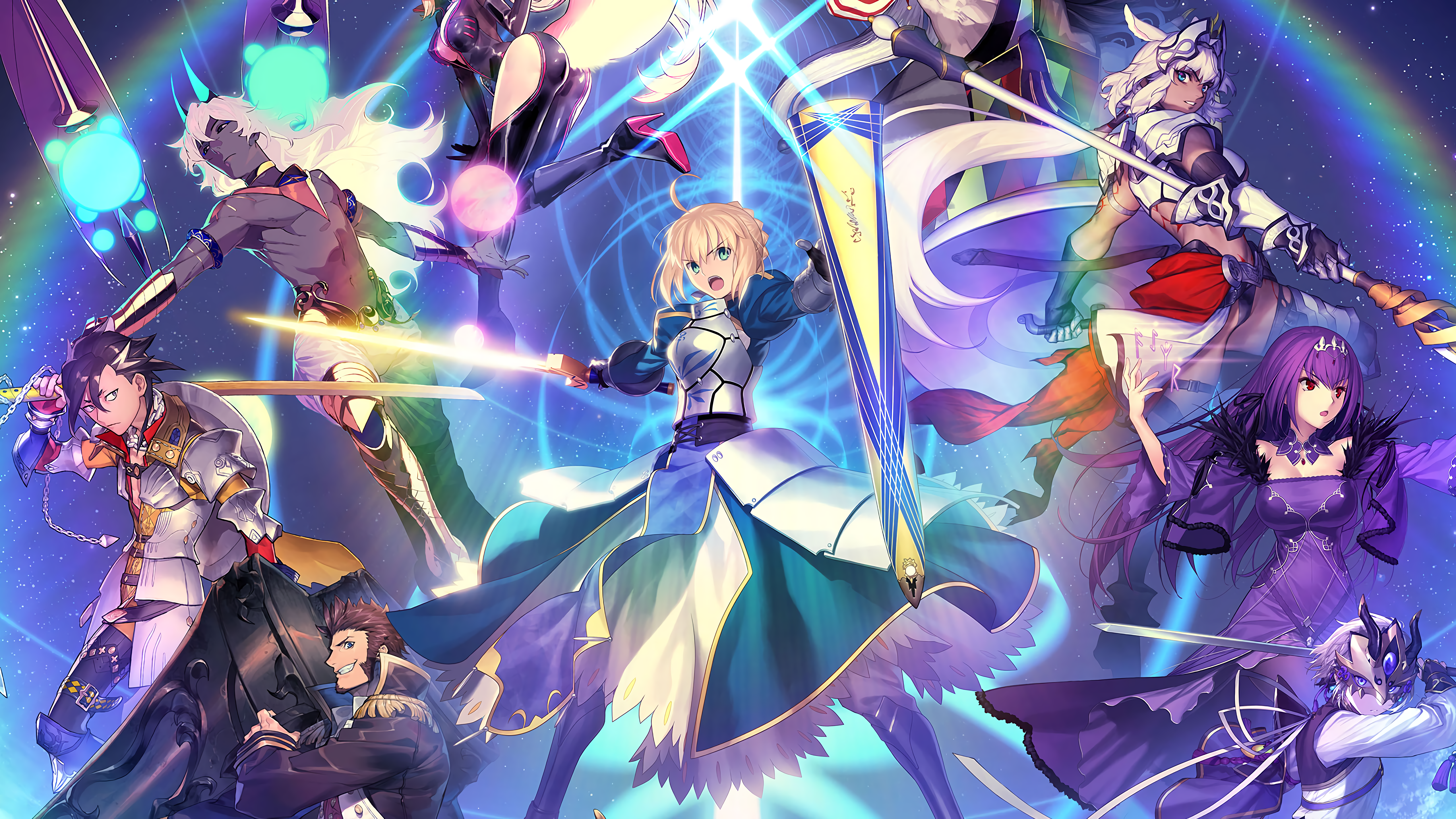 Download all FGO 5th Anniversary Illustrations in 5K! ~ Fate