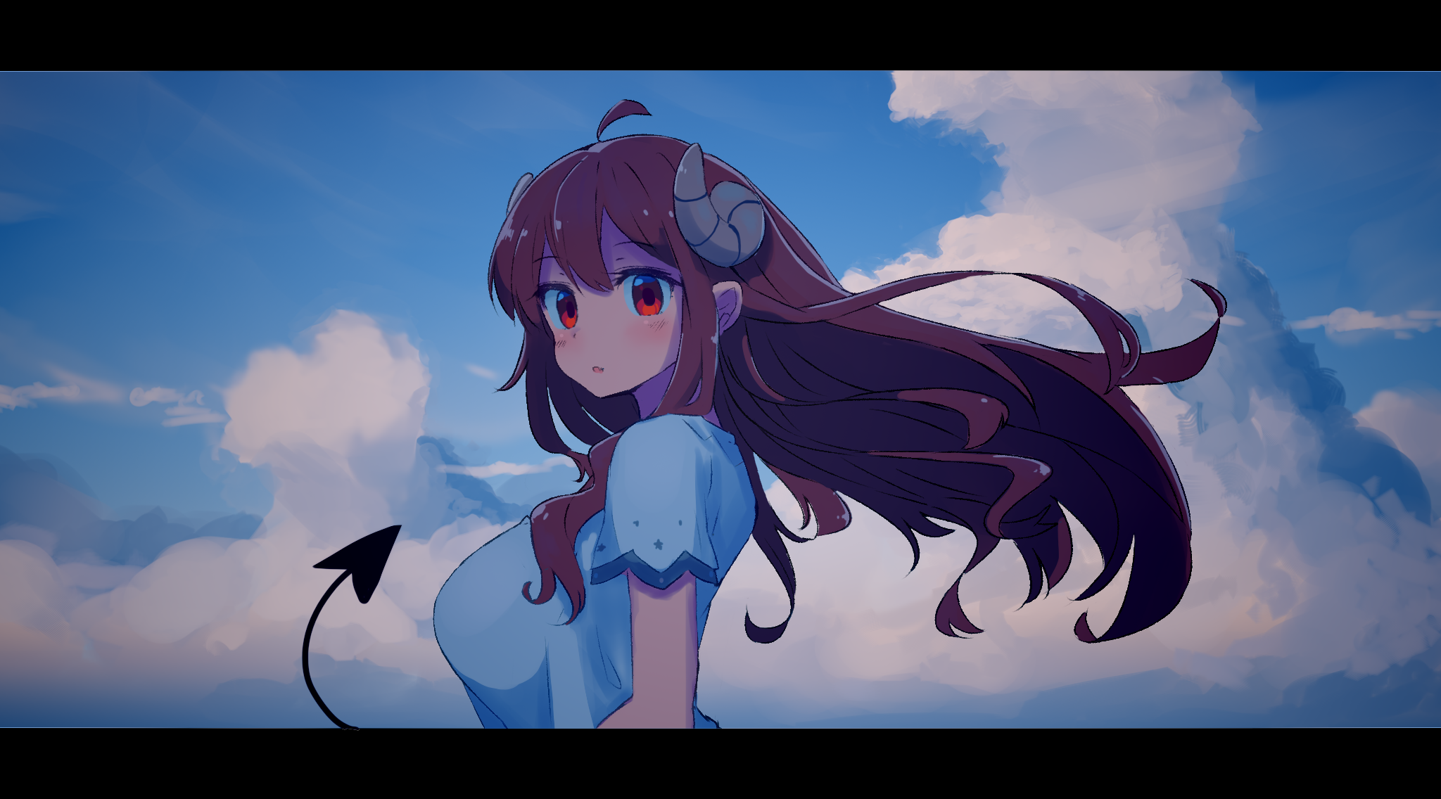 Yuuko S Hair Flowing In The Wind Machikadomazoku