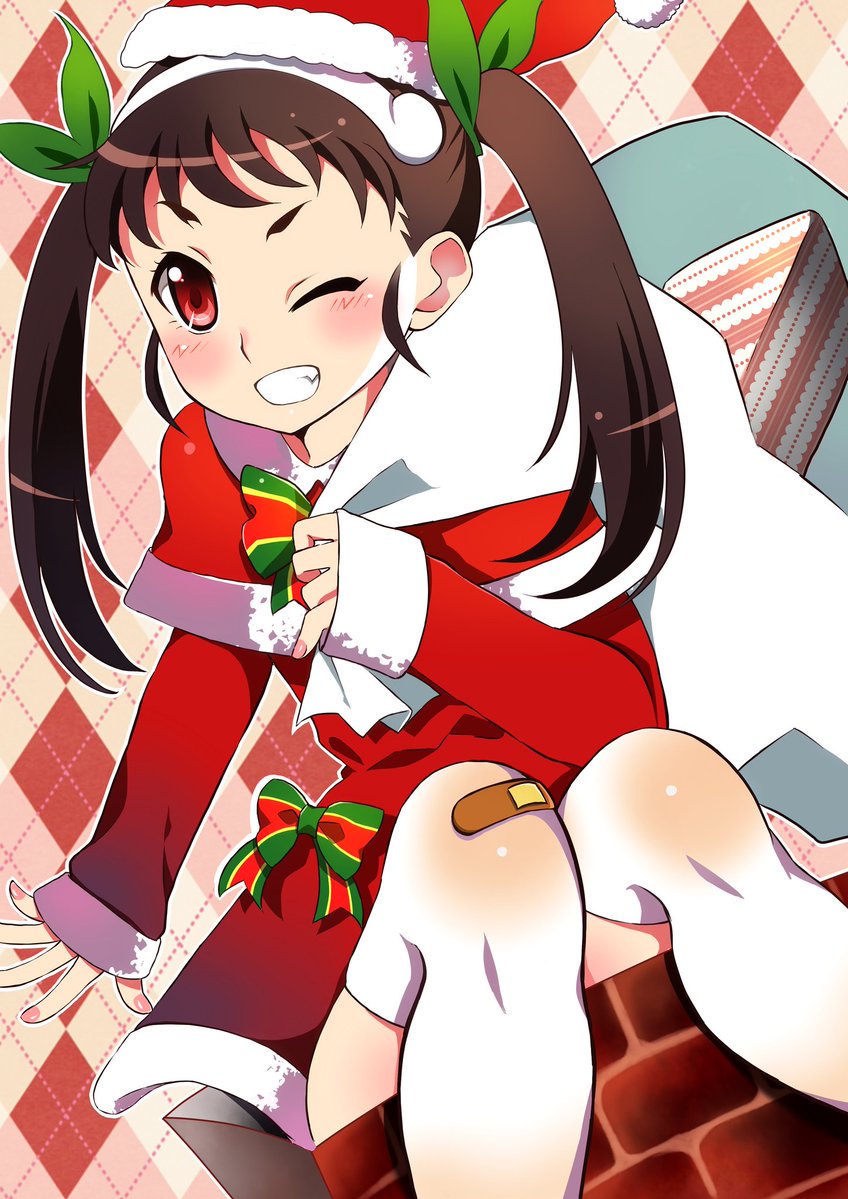 A Christmas snail. [Monogatari series]