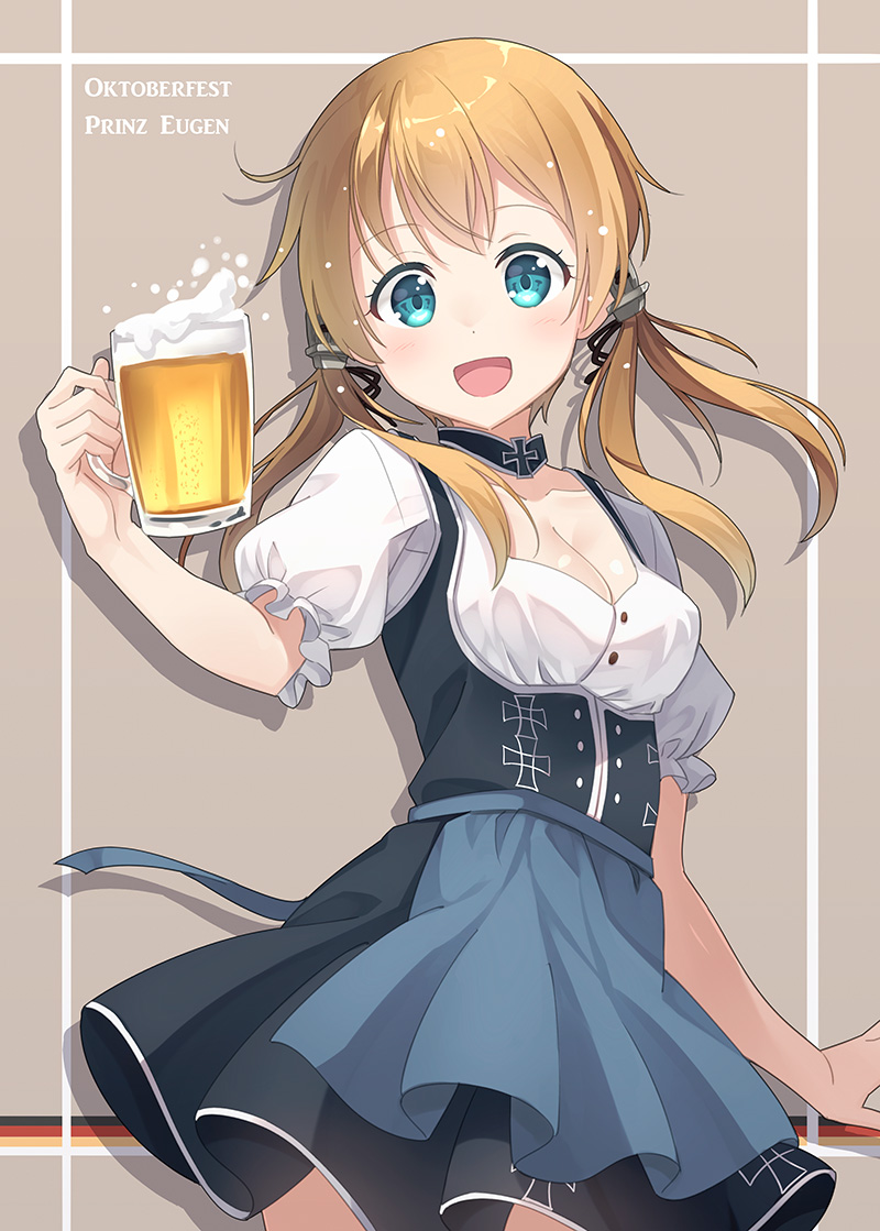 Prinz Eugen At The Oktoberfest Kantai Collection R Awwnime