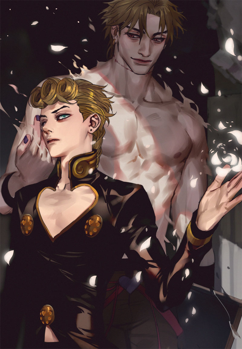 Heres Some Fanart Of Giorno And Dio Rstardustcrusaders 