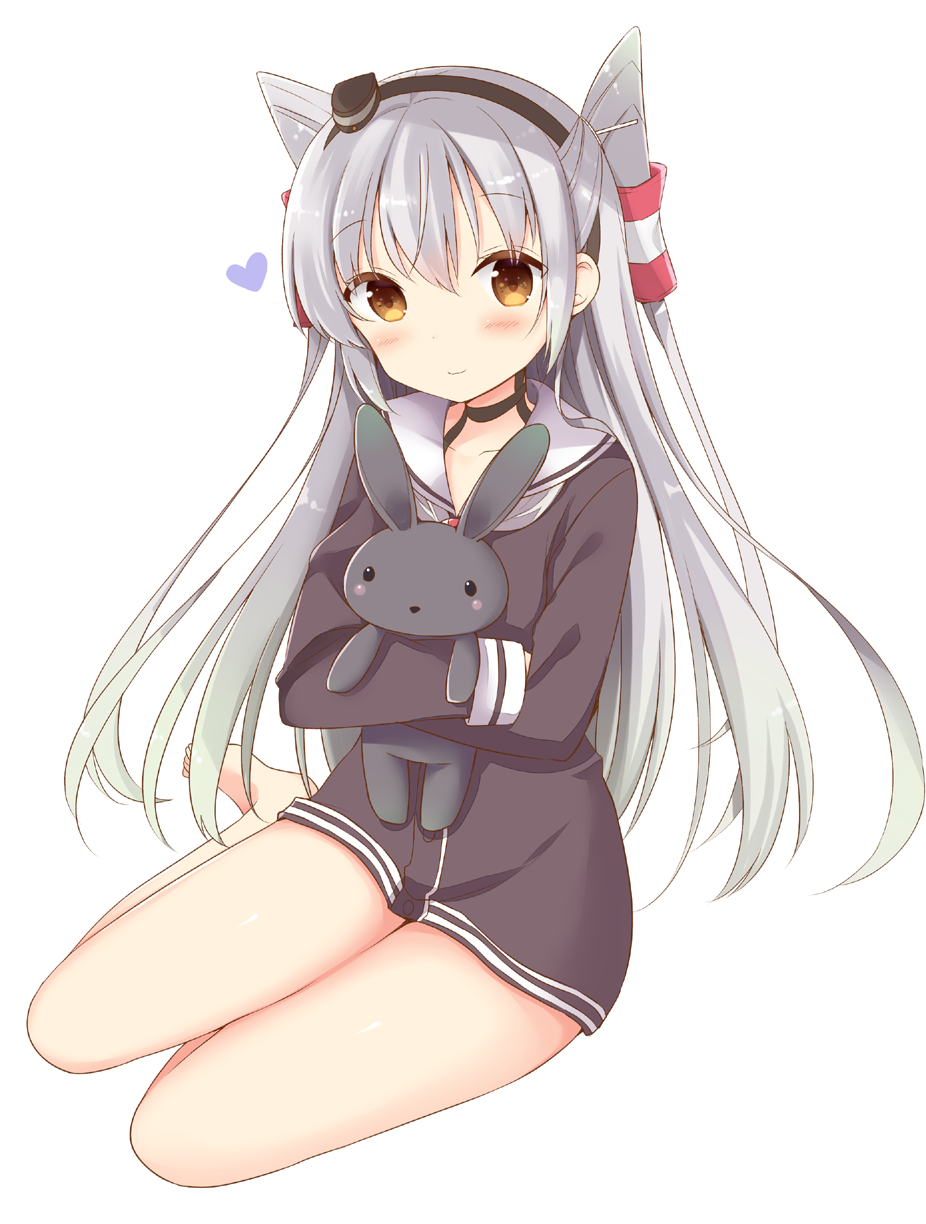 Amatsukaze and her bunny [Kantai Collection] : r/awwnime