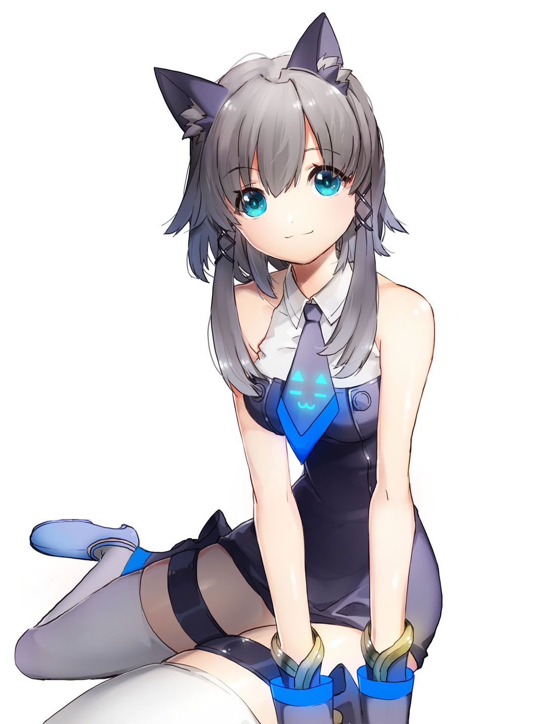 Blue Eyed Cat Girl Original Rawwnime 