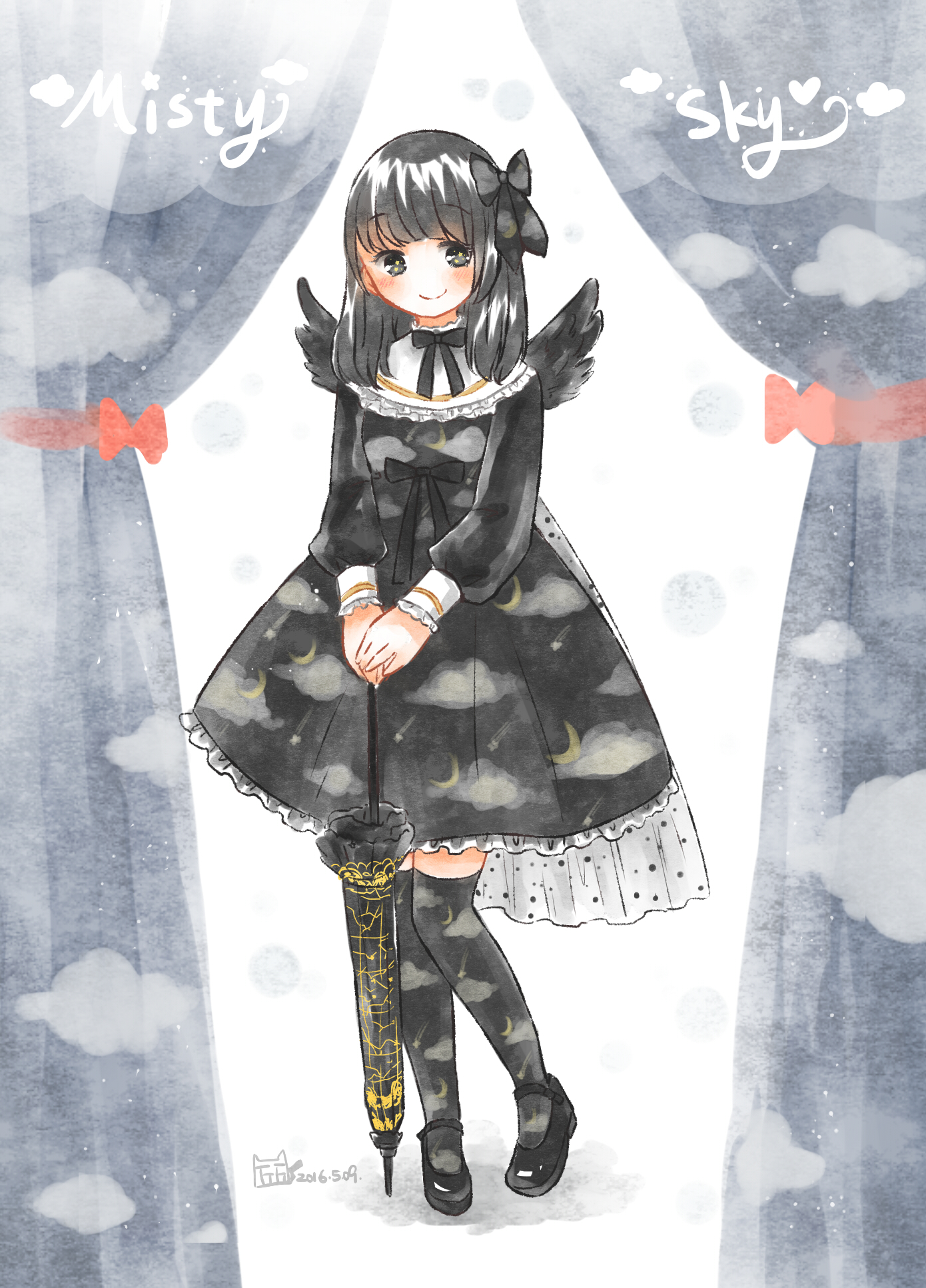 Angelic Pretty's Misty Sky in Black [Original] : r/awwnime