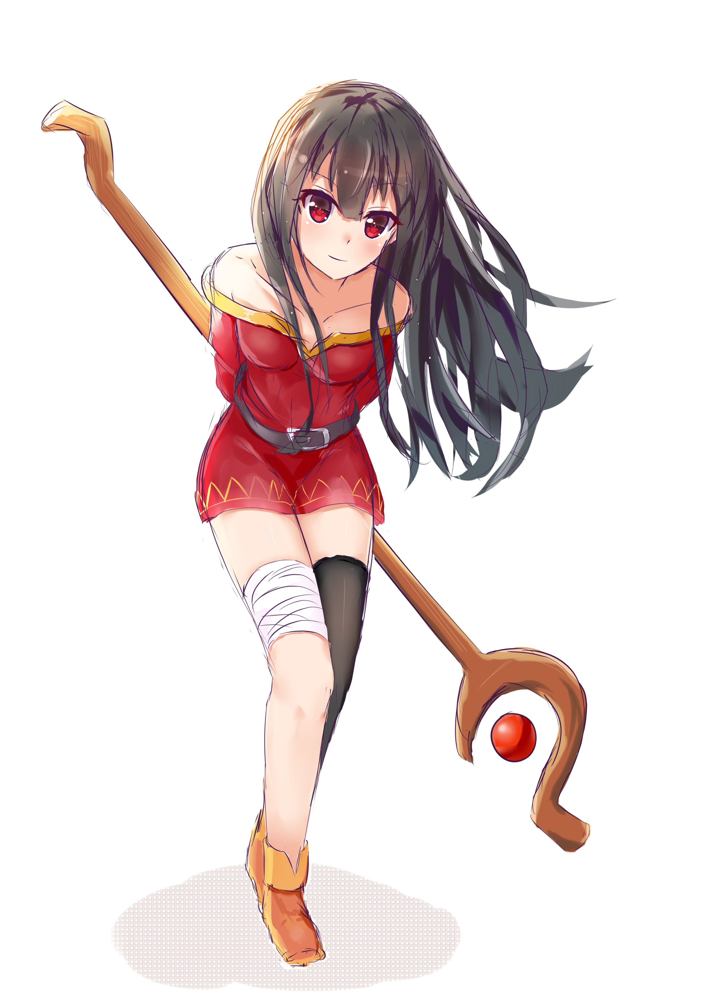 OC][Fanart] I drew an 18-years-old, fully grown adult, college-aged version  of Megumin from KonoSuba! (4 versions!) : r/anime