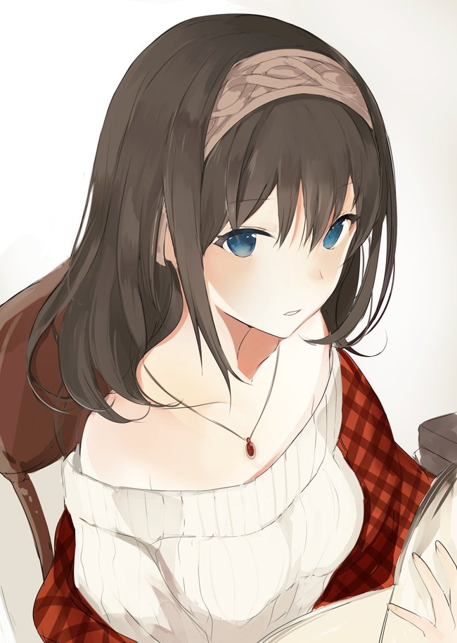 Off-shoulder sweater [Idolmaster] : r/awwnime