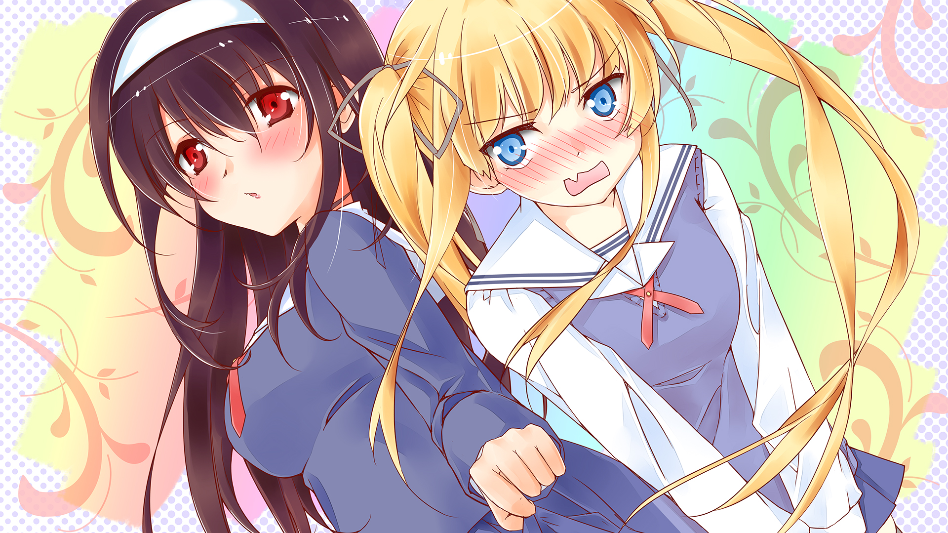Blushing Kuudere Anime Girl