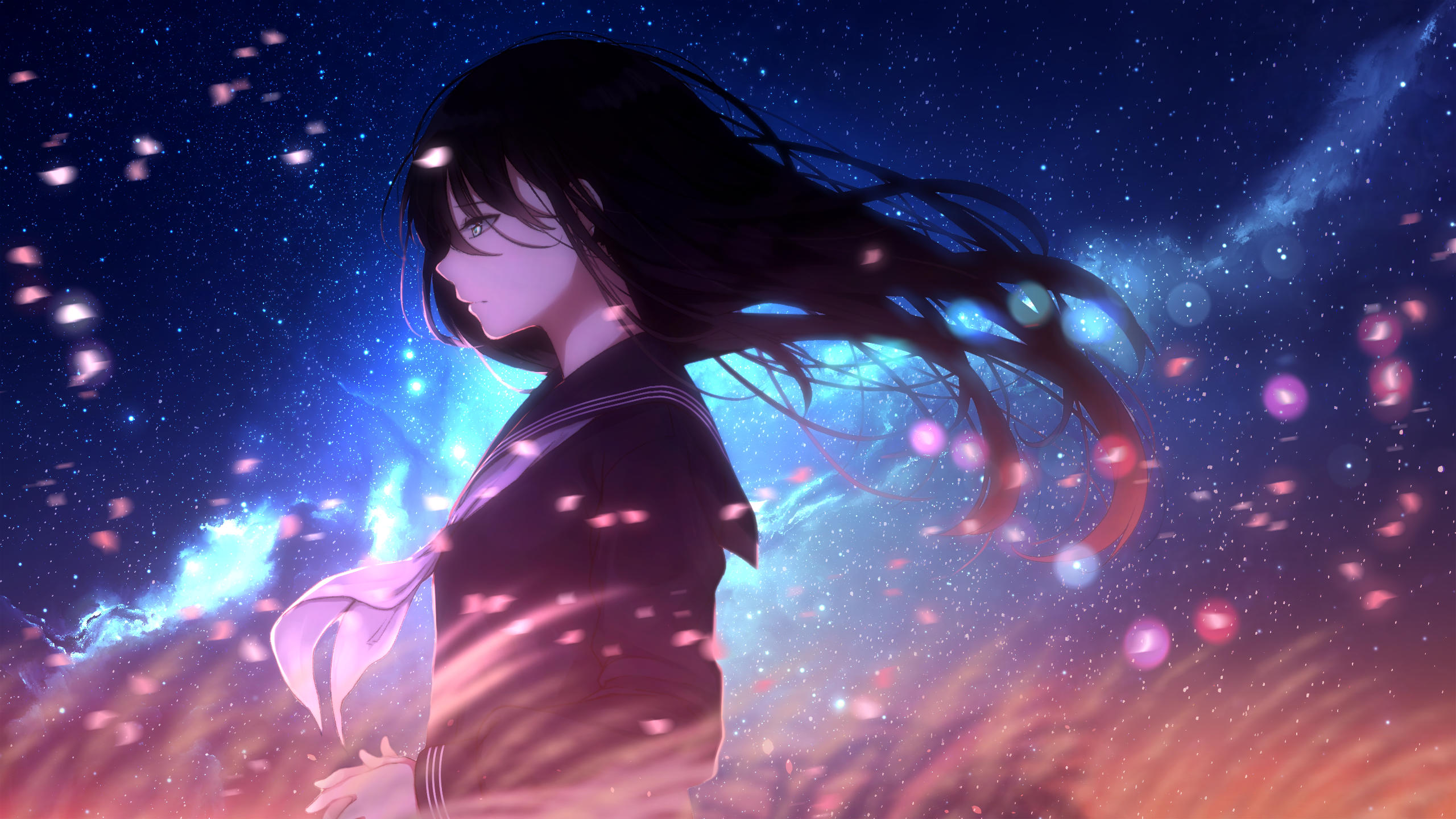 Enoki Sachi [Kindred Spirits on the Roof] (2560x1440) : r/Animewallpaper