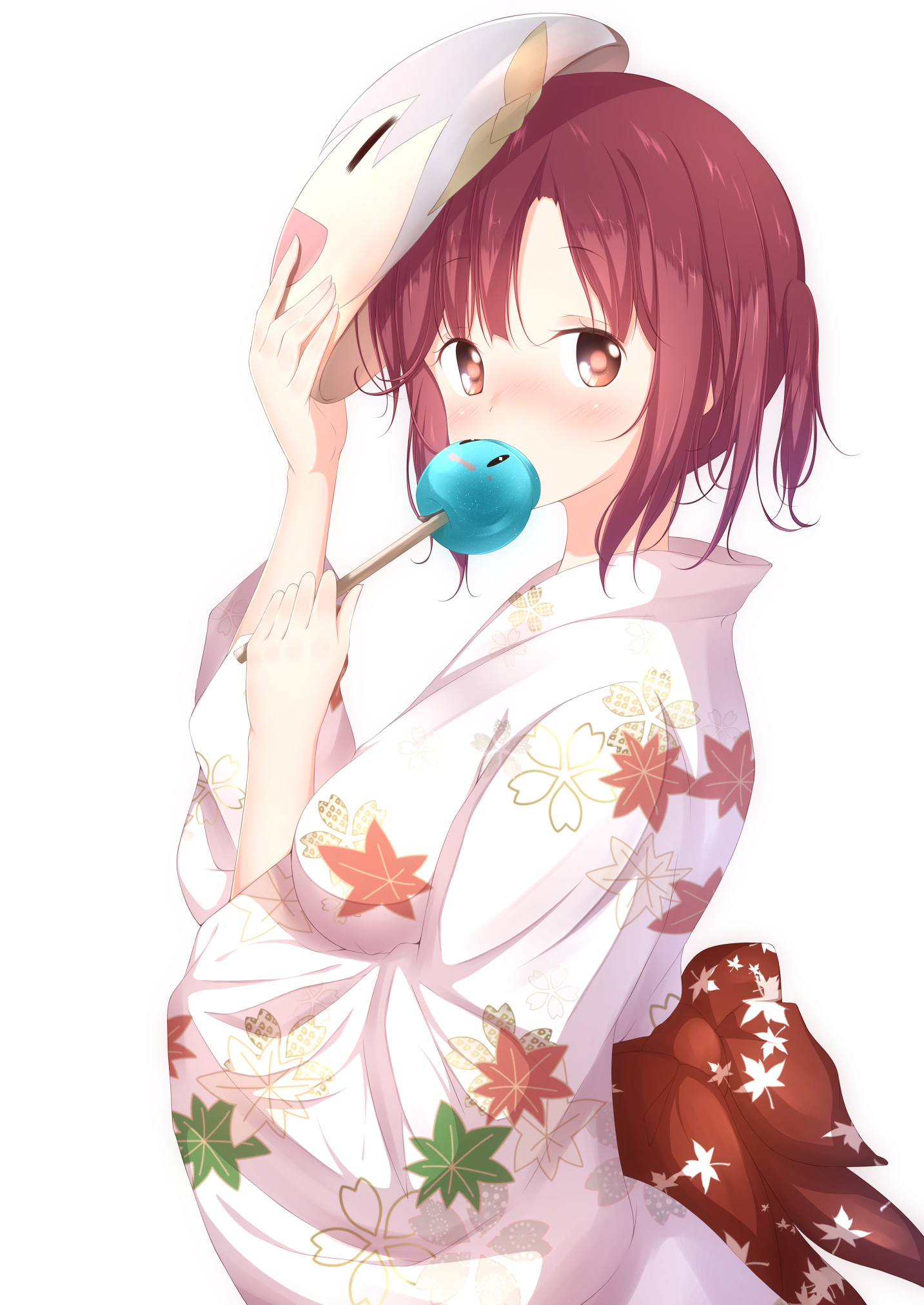 Blue is a curious color for candy apples. [Atelier Sophie] : r/awwnime