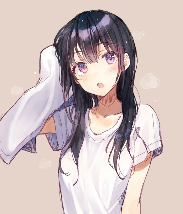 Drying her hair [Original] : r/awwnime