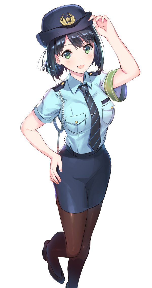 Anime female police officer