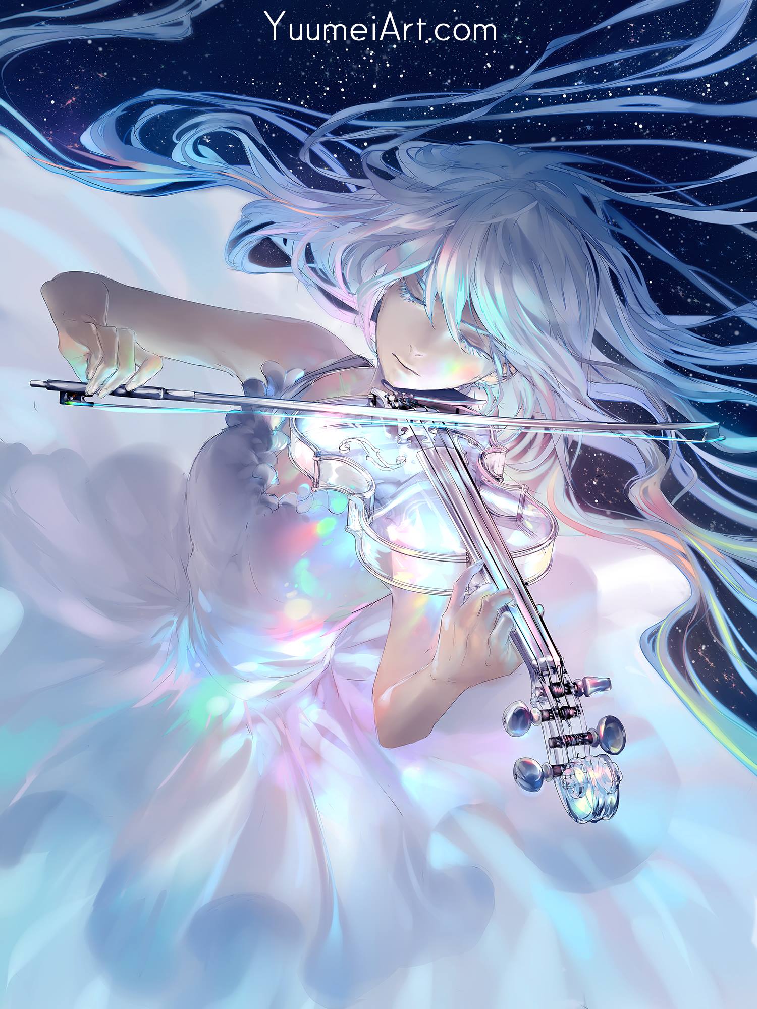 Anime art that is abstract, surreal, or just beautiful.