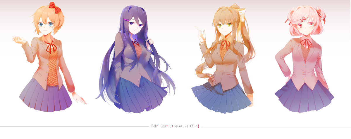 Doki Doki Literature Club! Minimalist (4K) : r/DDLC